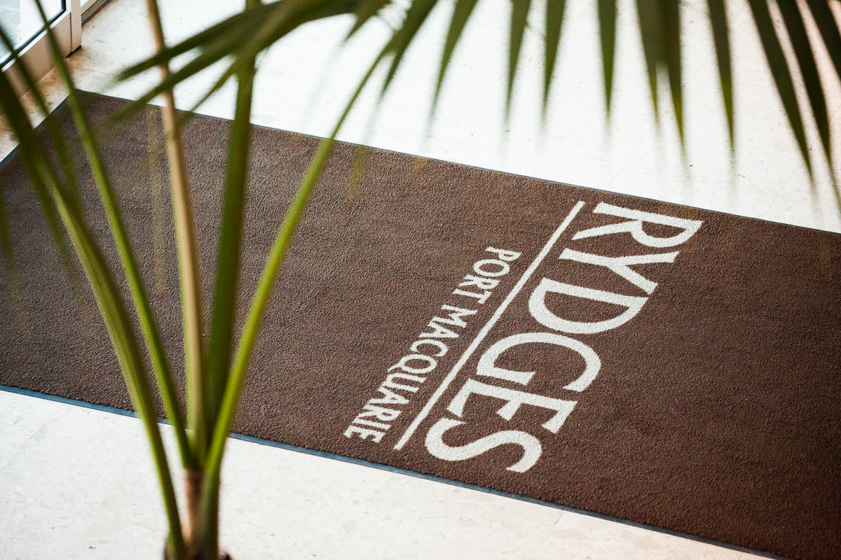 A close up of the front cover of rydges port macquarie